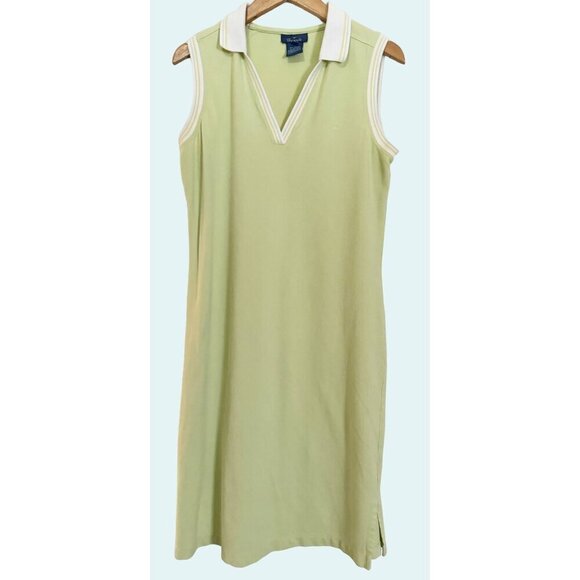 Vintage FACONNABLE 90s Y2K Tennis Preppy Long Dress Size Med - Picture 1 of 8